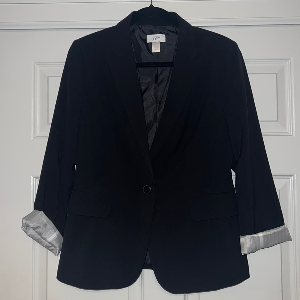 Loft Black Blazer 8